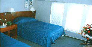 The cabins are spacious and pleasant